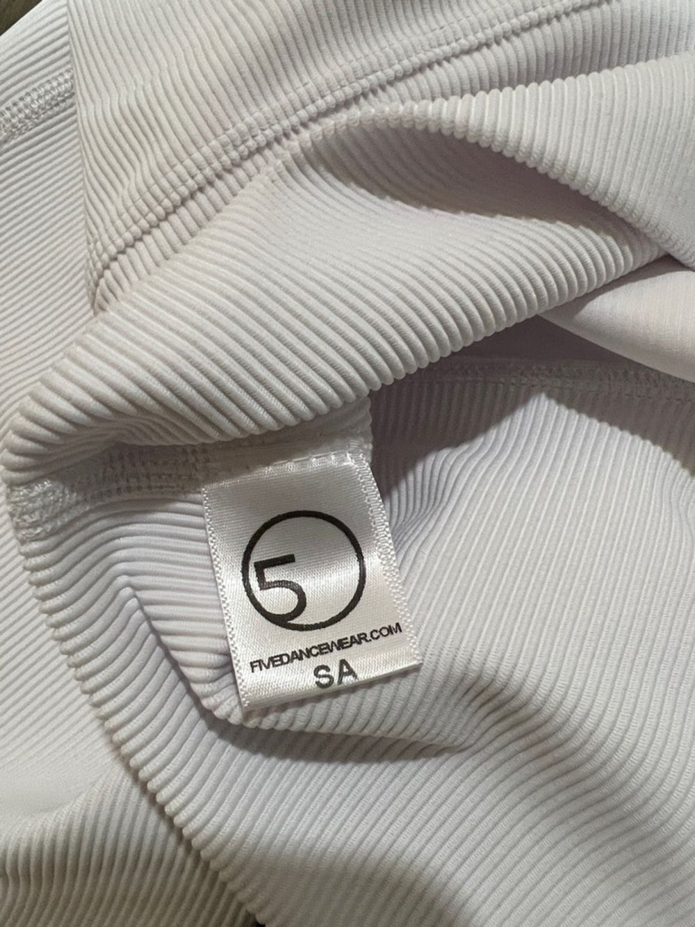 Five The Label Dancewear white ribbed shorts size adult Small - Picture 5 of 9